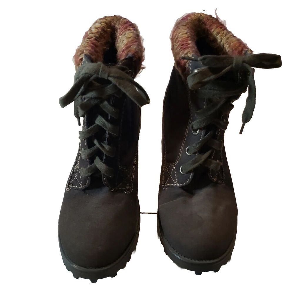 Women's Union Bay Leather Hiking‎ Boots Brown Size 8.5M